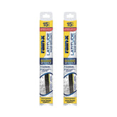 Rain-X 810201 Latitude 2-In-1 Water Repellent Wiper Blades, 15 Inch Windshield Wipers (Pack Of 2), Automotive Replacement Windshield Wiper Blades With Patented Rain-X Water Repellency Formula